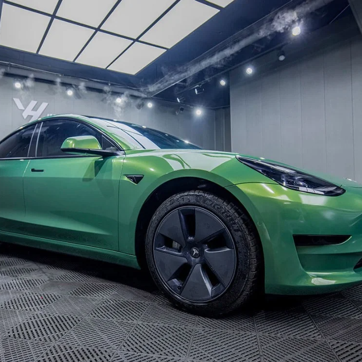 Super Gloss Rainbow Emerald Green Car Vinyl Wrap