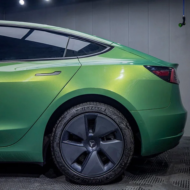 Super Gloss Rainbow Emerald Green Car Vinyl Wrap