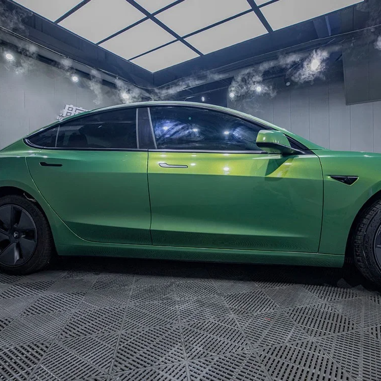 Super Gloss Rainbow Emerald Green Car Vinyl Wrap