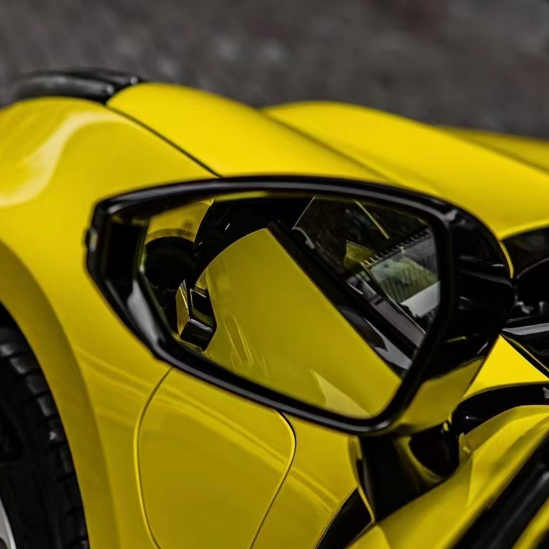 Glossy Crystal Maize Yellow Car Vinyl Wrap