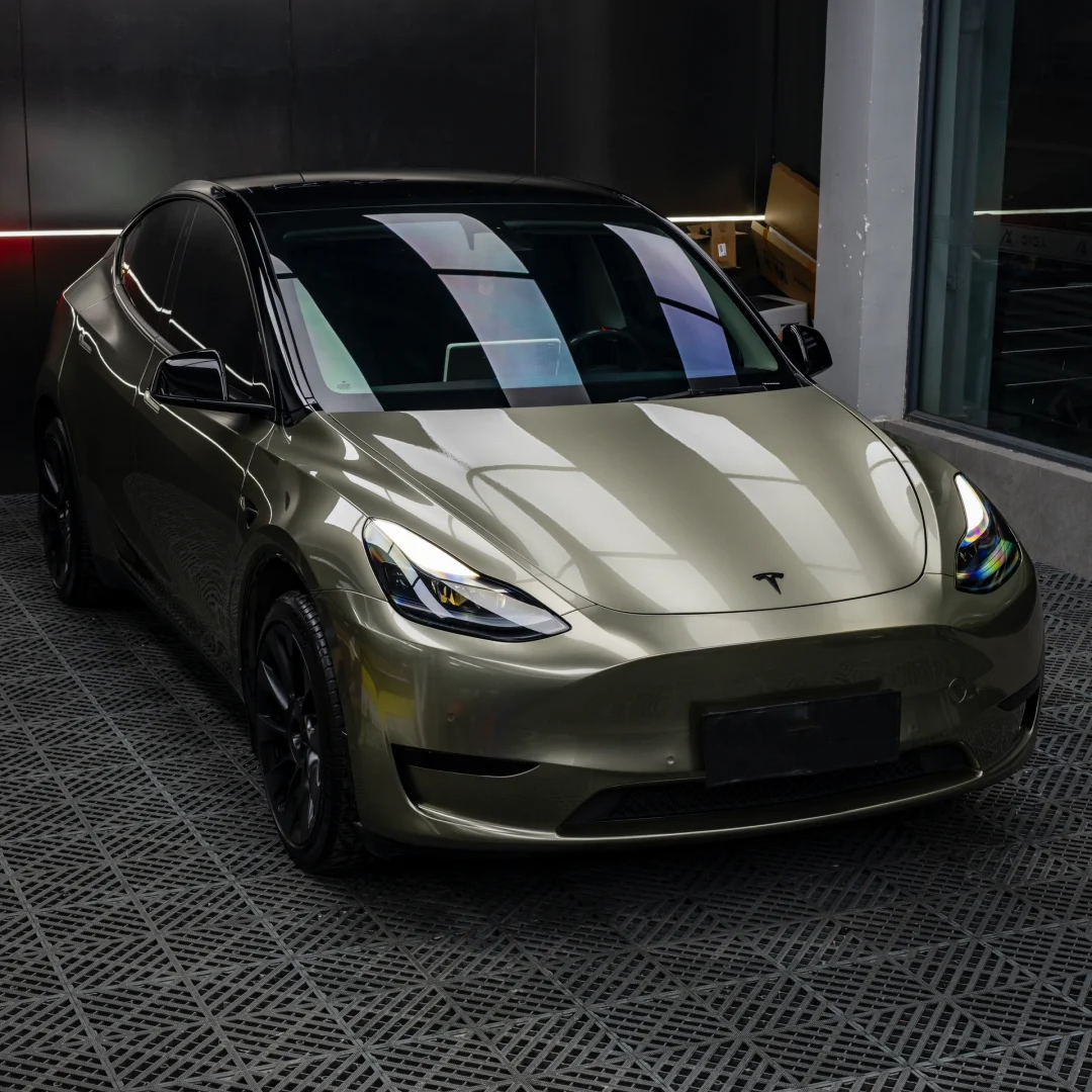 Super Gloss Aventurine Green Car Vinyl Wrap