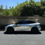 Matte Chrome Alexander Silver Car Vinyl Wrap