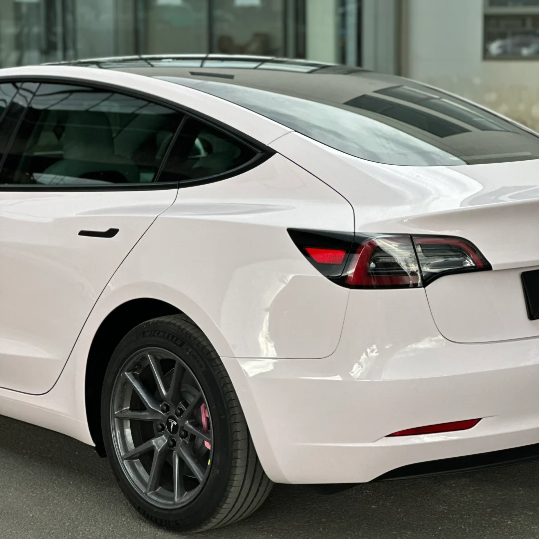 Tesla PET Gloss Mary Kay Pink Car Vinyl Wrap