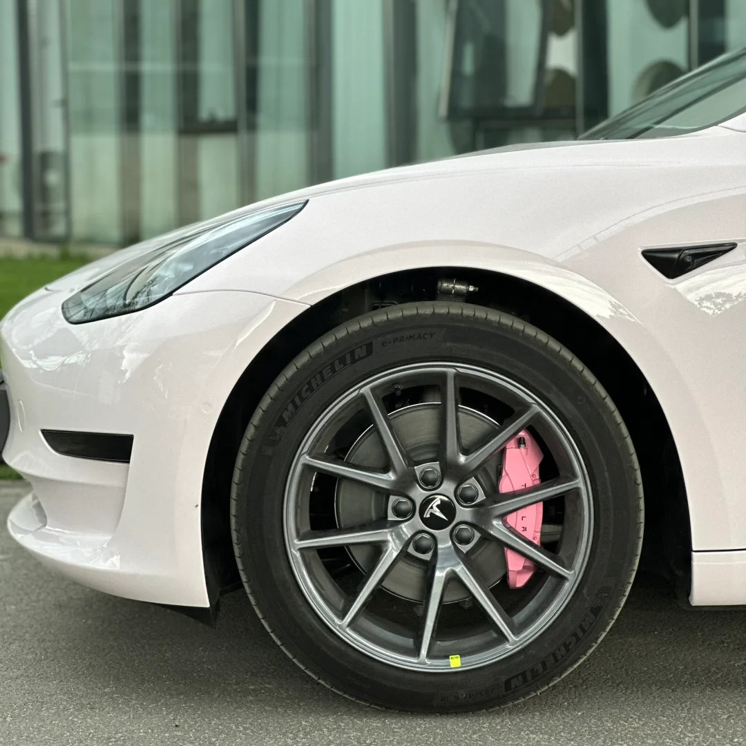 Tesla PET Gloss Mary Kay Pink Car Vinyl Wrap