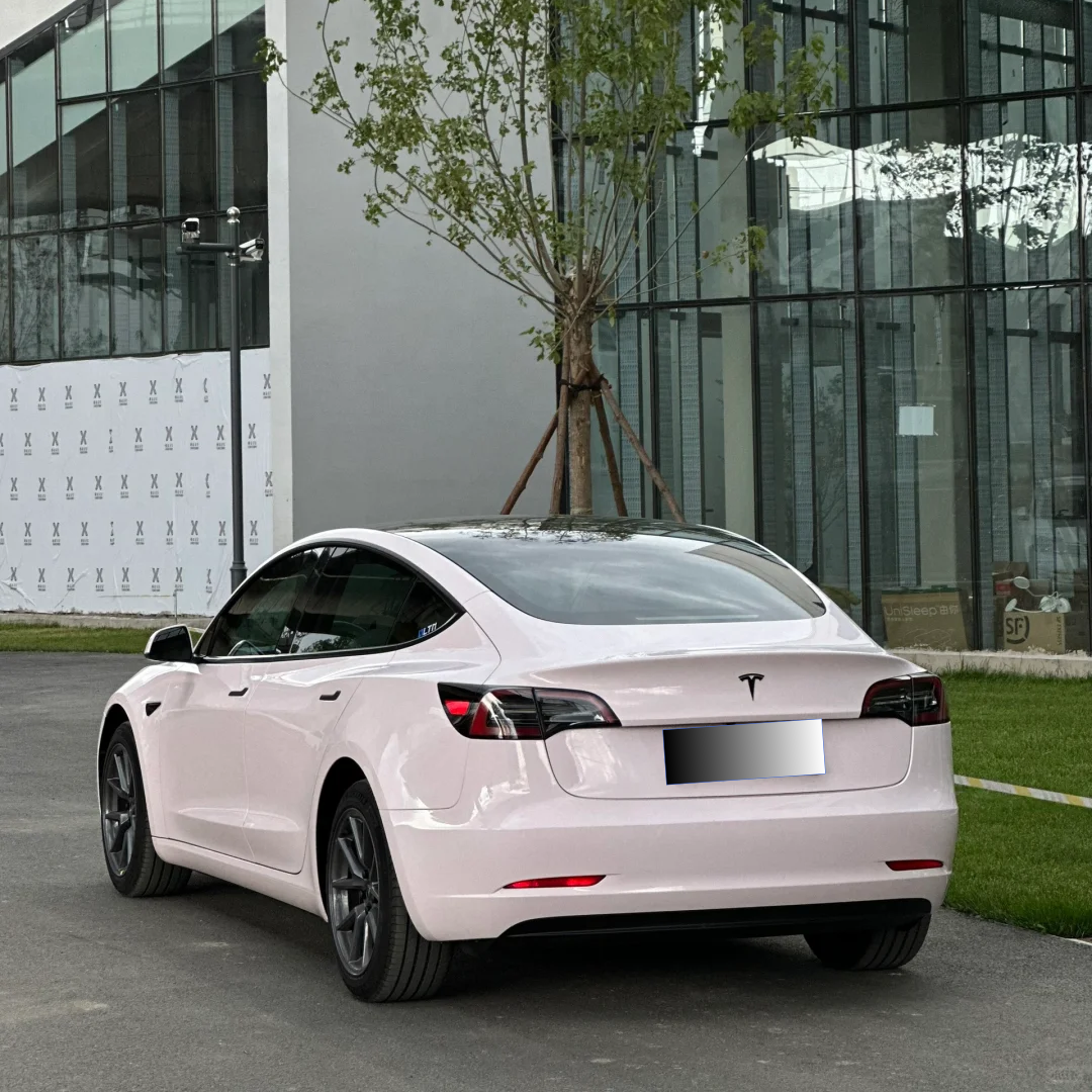 Tesla PET Gloss Mary Kay Pink Car Vinyl Wrap