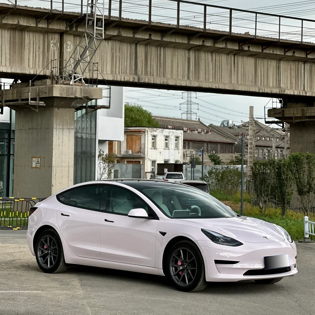 Tesla PET Gloss Mary Kay Pink Car Vinyl Wrap