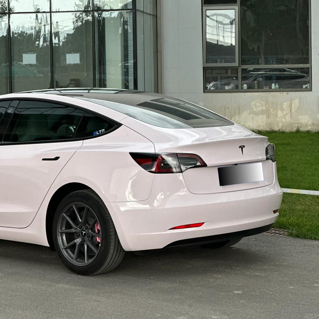 Tesla PET Gloss Mary Kay Pink Car Vinyl Wrap