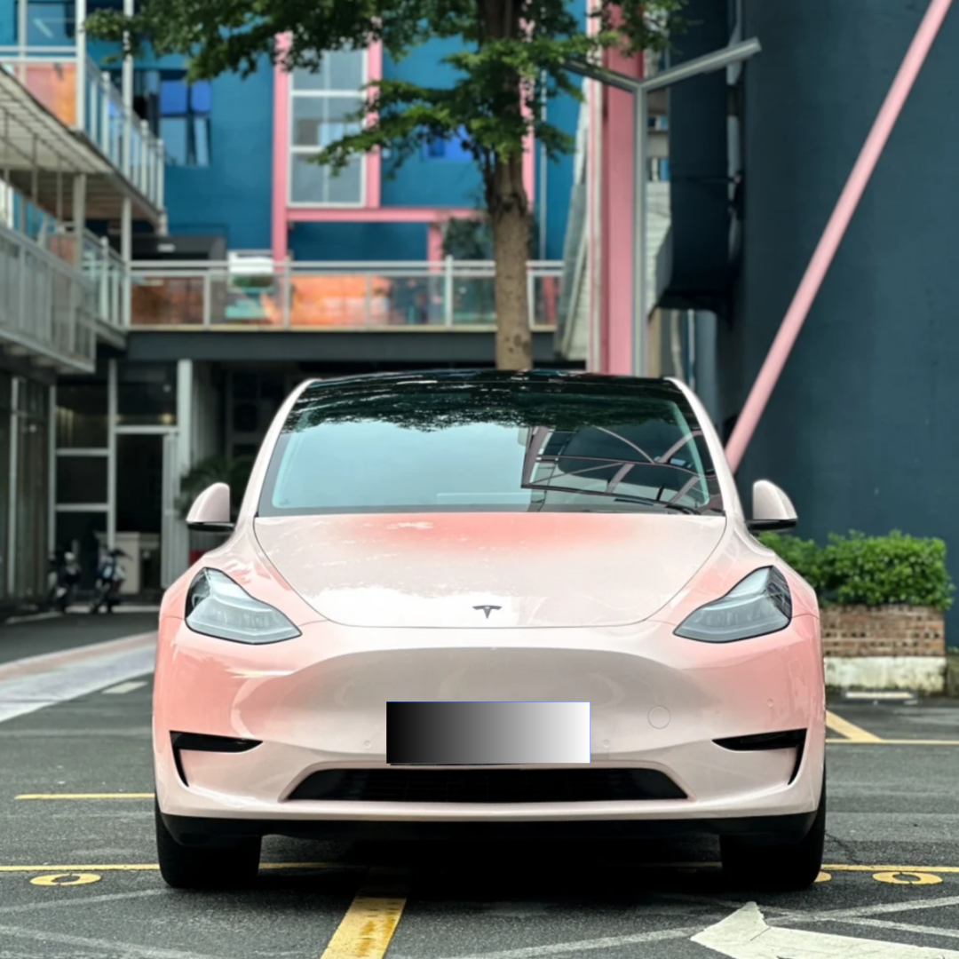 Shy Blushing Pink Custom Car Vinyl Wrap