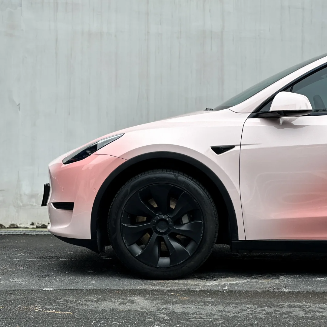 Shy Blushing Pink Custom Car Vinyl Wrap