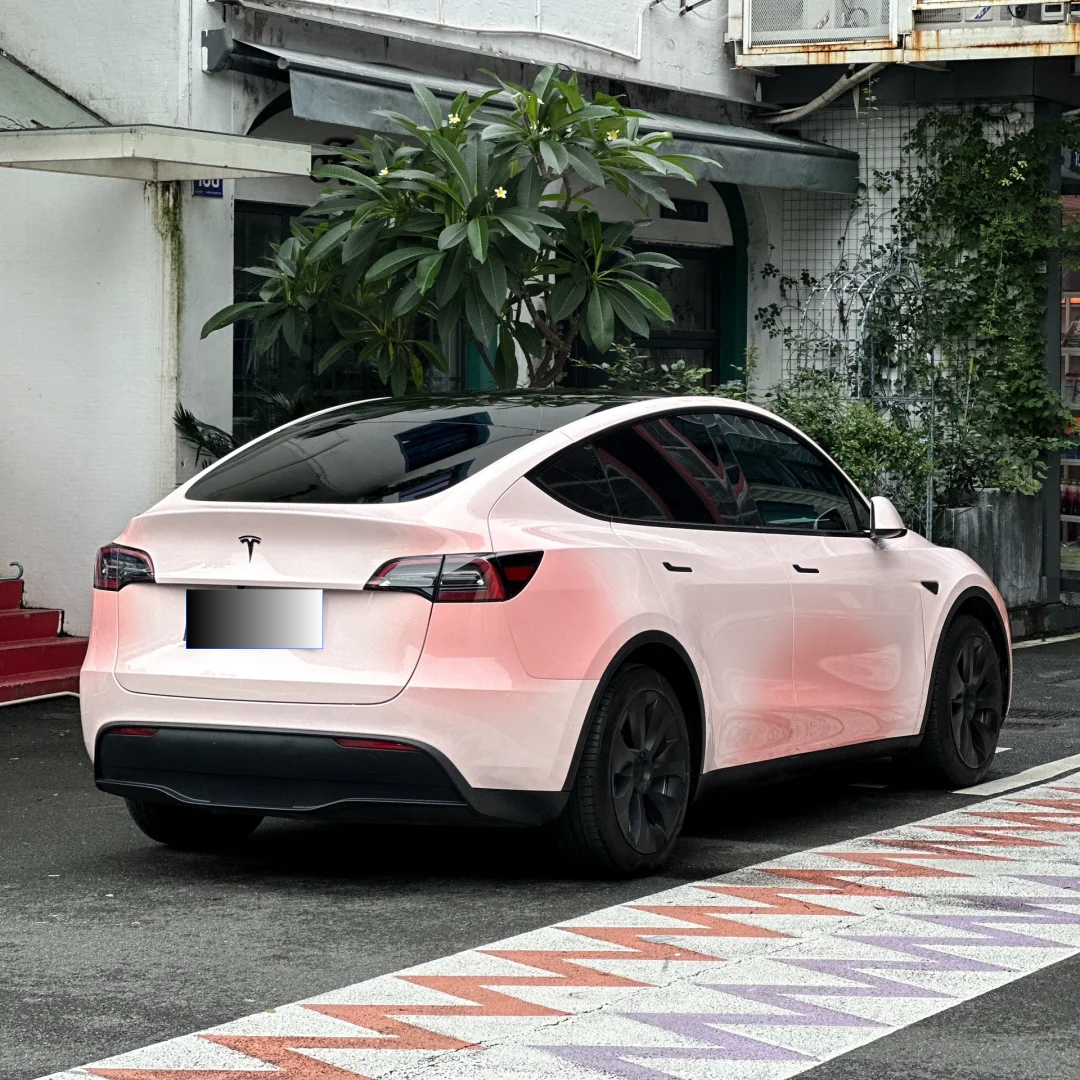 Shy Blushing Pink Custom Car Vinyl Wrap