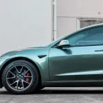 Gloss PET Liquid Alpine Green Car Vinyl Wrap