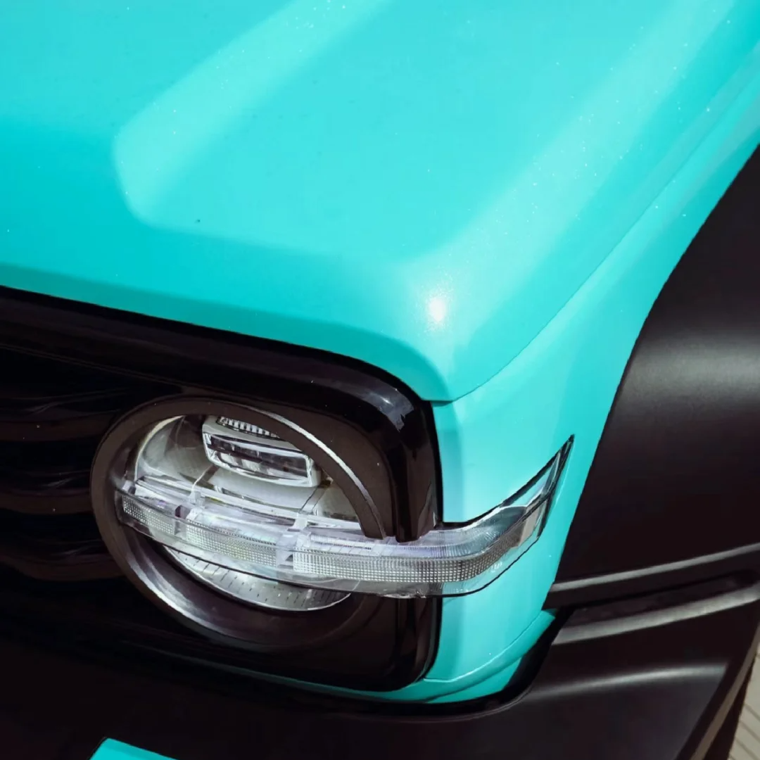 Super Gloss Sparkle Tiffany Car Vinyl Wrap