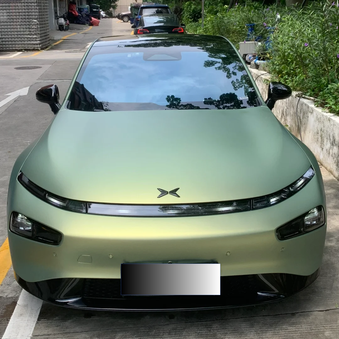 PET Matte Urban Bamboo Green Car Vinyl Wrap