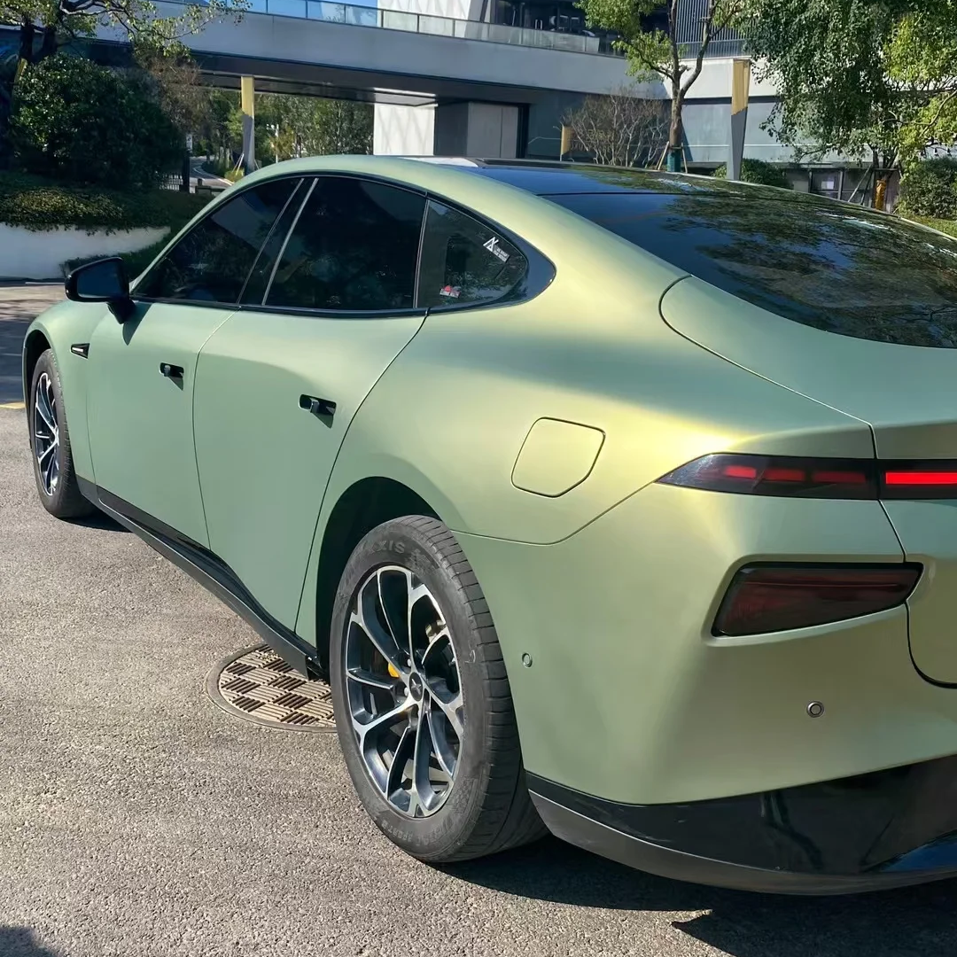 PET Matte Urban Bamboo Green Car Vinyl Wrap