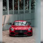 Gloss Metallic Vampire Red Car Vinyl Wrap