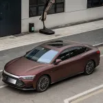  Matte Black Red Forged Carbon Car Vinyl Wrap