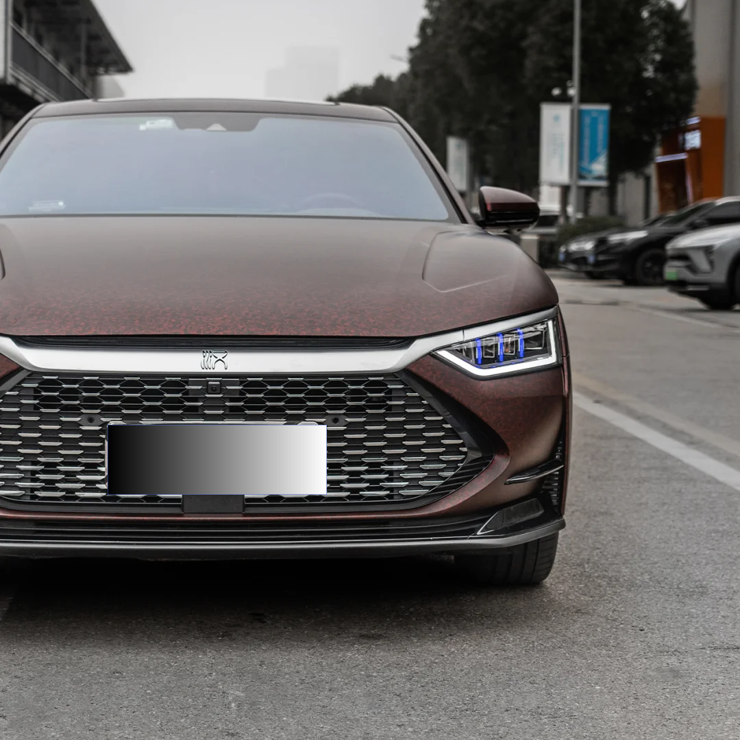  Matte Black Red Forged Carbon Car Vinyl Wrap