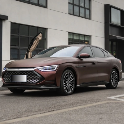  Matte Black Red Forged Carbon Car Vinyl Wrap 02