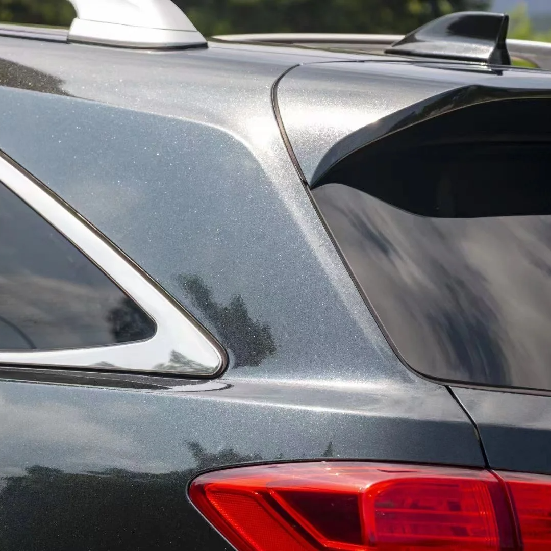 Gloss Metallic Black Car Vinyl Wrap