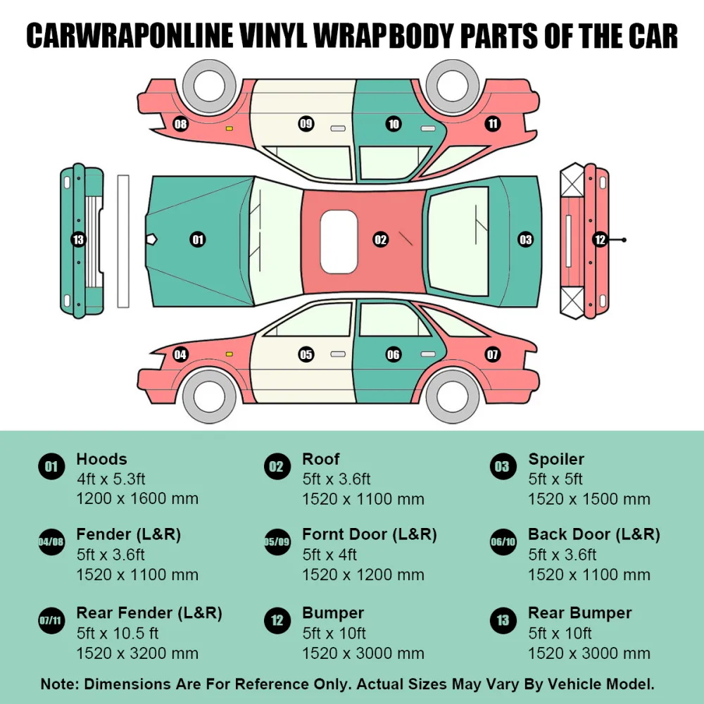 Rainbow Holographic Ocean Blue Car Vinyl Wrap