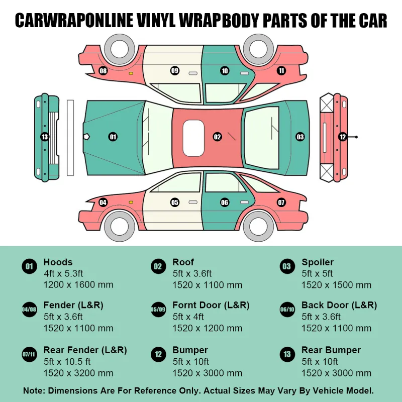 Rainbow Holographic Ocean Blue Car Vinyl Wrap