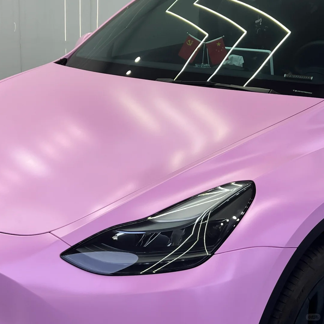 Matte Ceramic Barbie Pink Car Vinyl Wrap