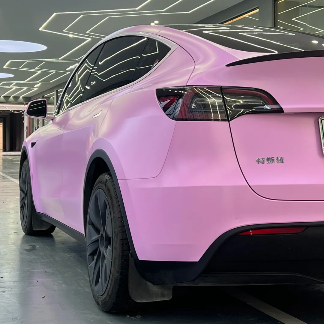 Matte Ceramic Barbie Pink Car Vinyl Wrap