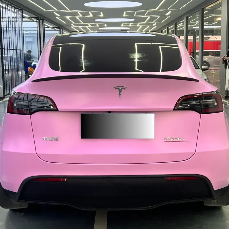 Matte Ceramic Barbie Pink Car Vinyl Wrap
