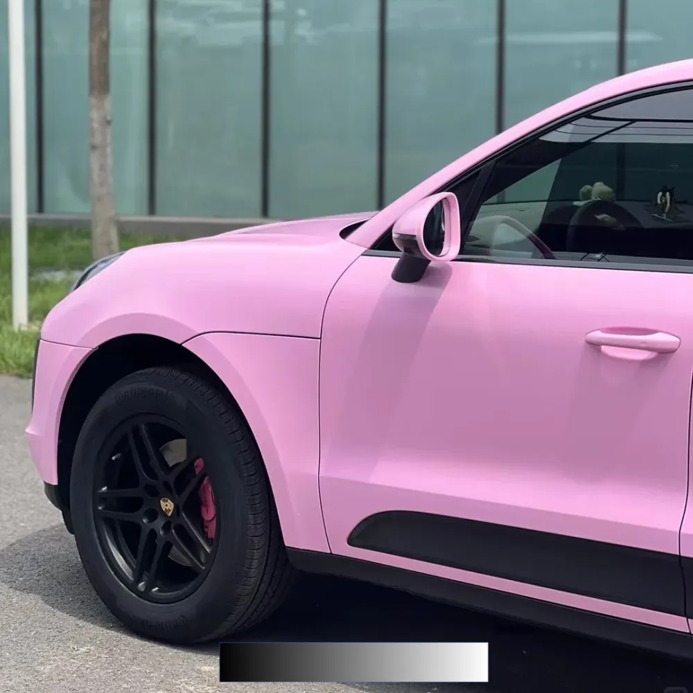 Matte Ceramic Barbie Pink Car Vinyl Wrap