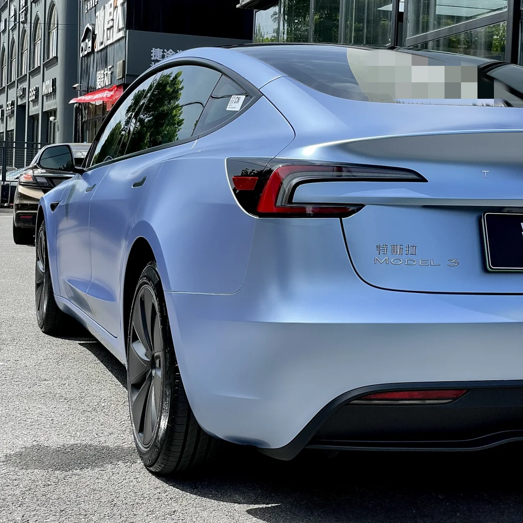 Pure Metal Mist Blue Car Vinyl Wrap