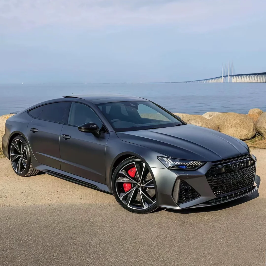 PET Matte Metallic AMG Grey Car Vinyl Wrap