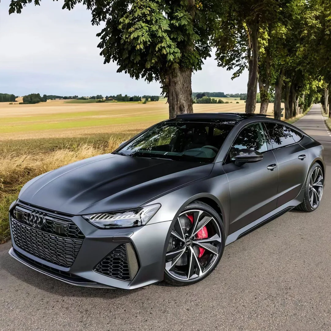 PET Matte Metallic AMG Grey Car Vinyl Wrap