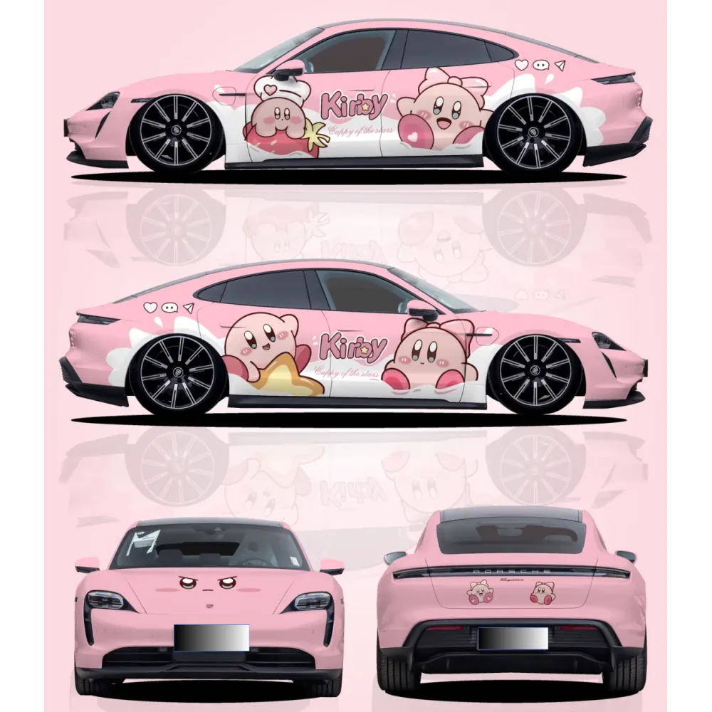 Gloss Pink Series Customized Car Vinyl Wrap