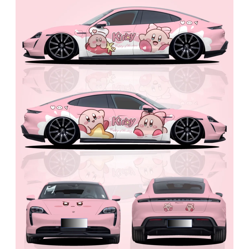Gloss Pink Series Customized Car Vinyl Wrap