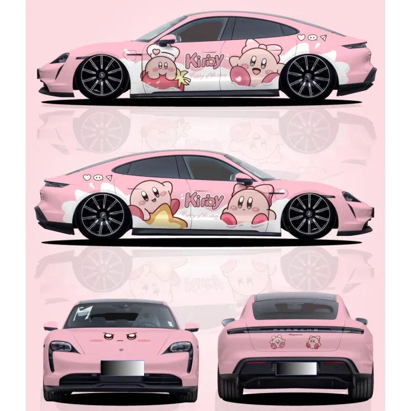 Gloss Pink Series Customized Car Vinyl Wrap