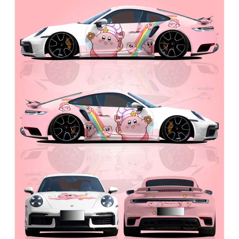 Gloss Pink Series Customized Car Vinyl Wrap