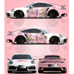 Gloss Pink Series Customized Car Vinyl Wrap