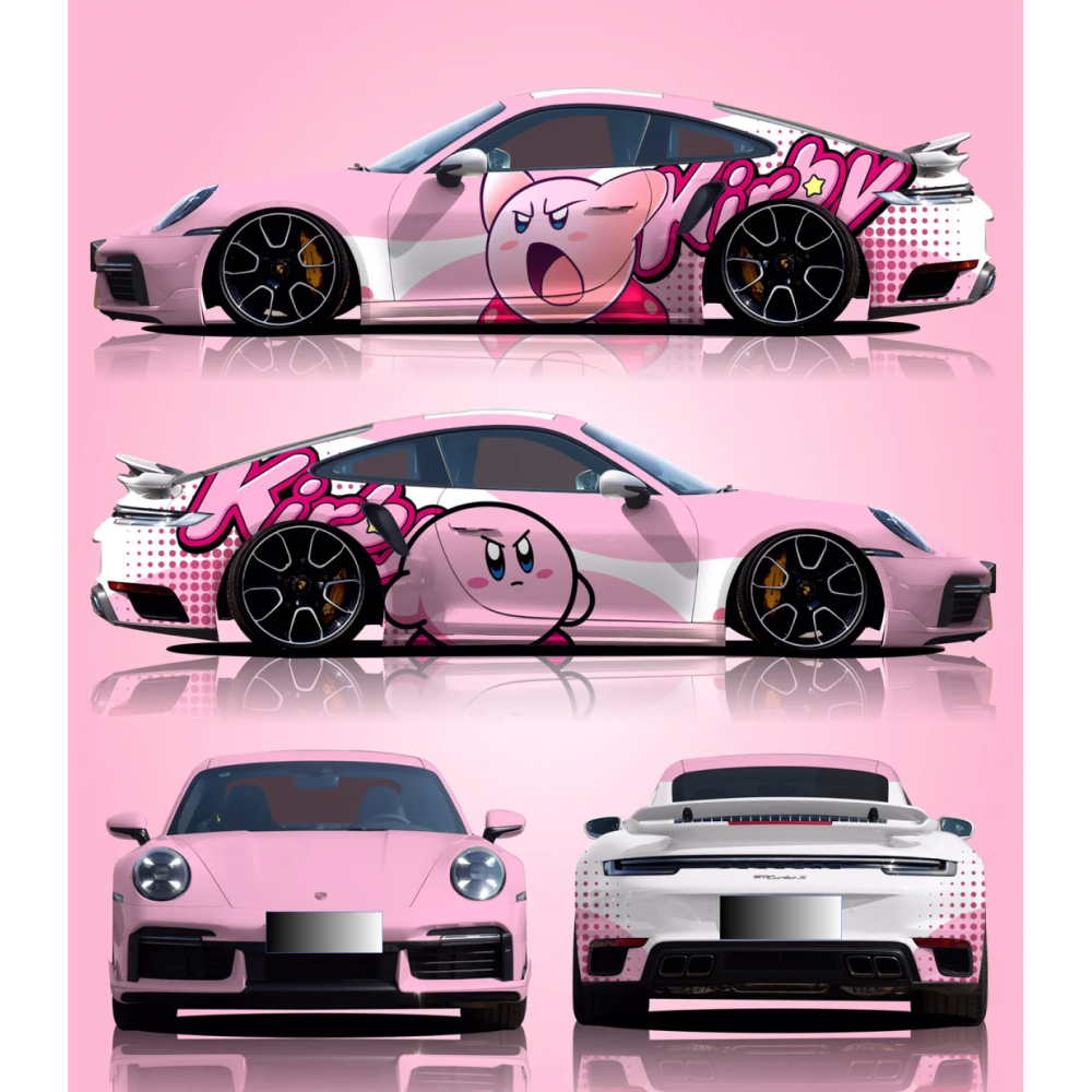 Gloss Pink Series Customized Car Vinyl Wrap