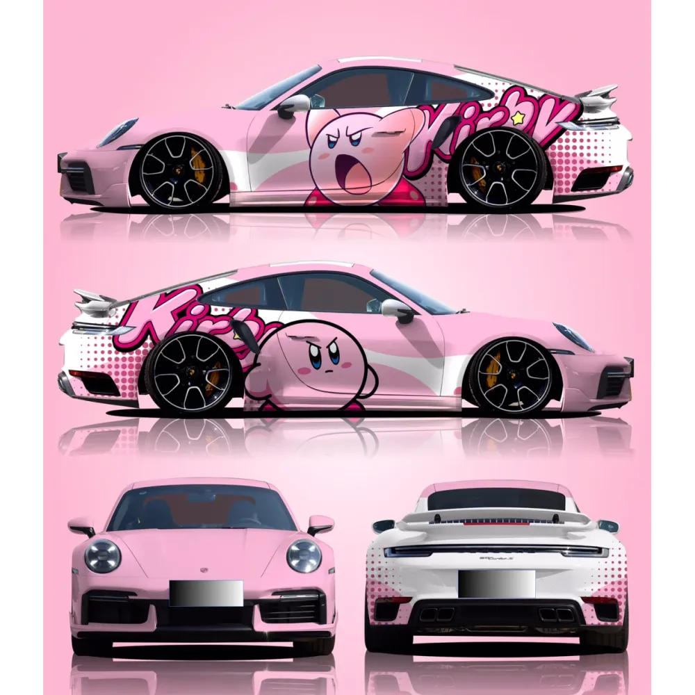 Gloss Pink Series Customized Car Vinyl Wrap