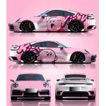 Gloss Pink Series Customized Car Vinyl Wrap