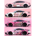 Gloss Pink Series Customized Car Vinyl Wrap