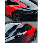 Gloss Red Black Dragon Scale Customized Car Vinyl Wrap