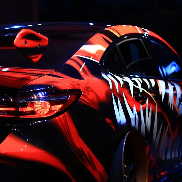 Red Limited Venom Color Custom Car Vinyl Wrap