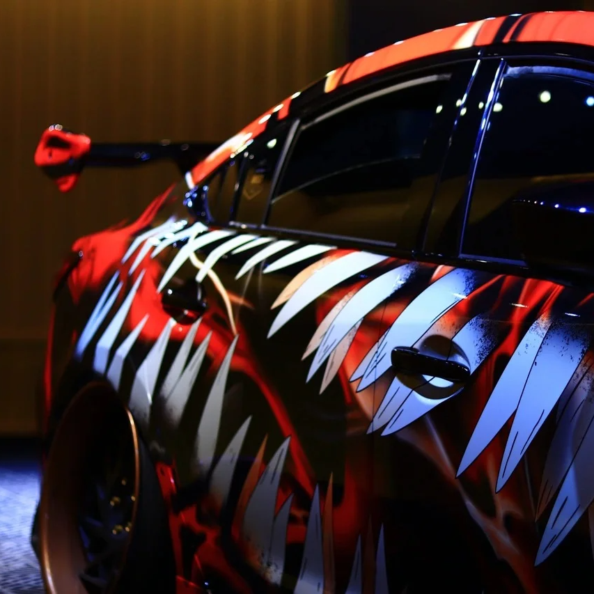 Red Limited Venom Color Custom Car Vinyl Wrap