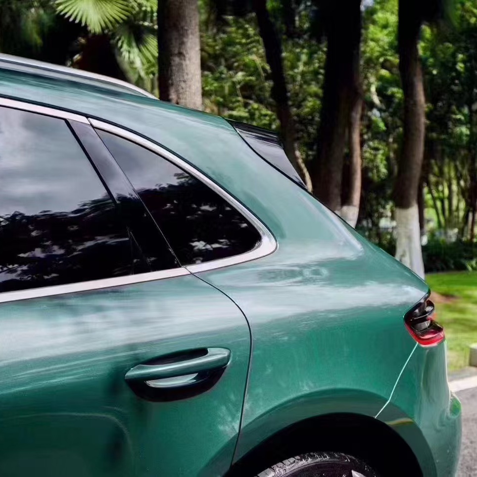 Gloss Metal Paint Fir Green Car Vinyl Wrap