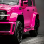 Glossy Crystal Rose Red Car Vinyl Wrap