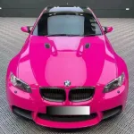 Glossy Crystal Rose Red Car Vinyl Wrap