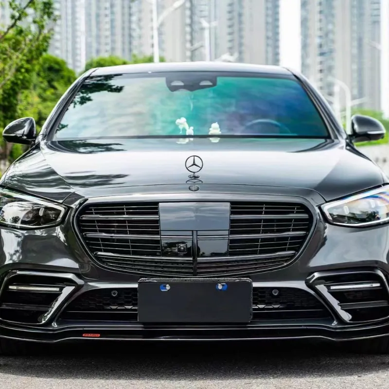 Porsche Benz Gloss Volcano Grey Car Vinyl Wrap