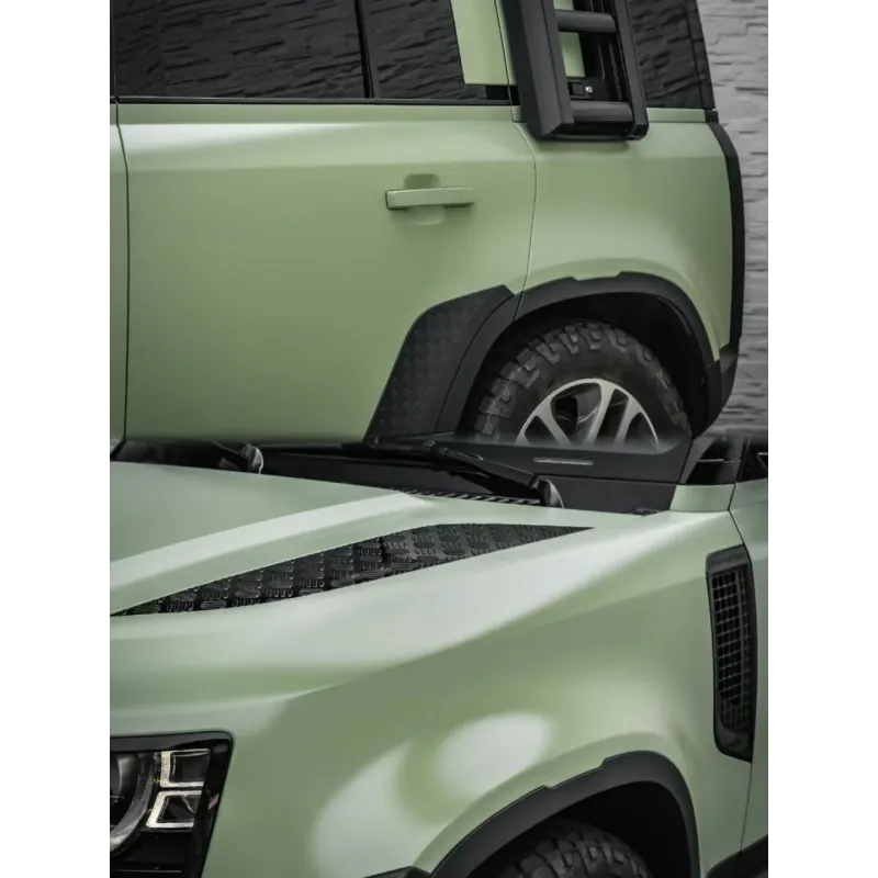 Matte Flat Light Khaki Green Car Vinyl Wrap 