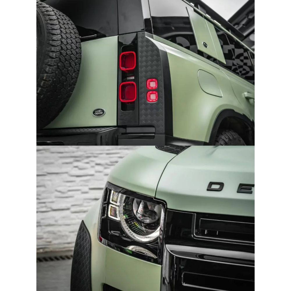 Matte Flat Light Khaki Green Car Vinyl Wrap 